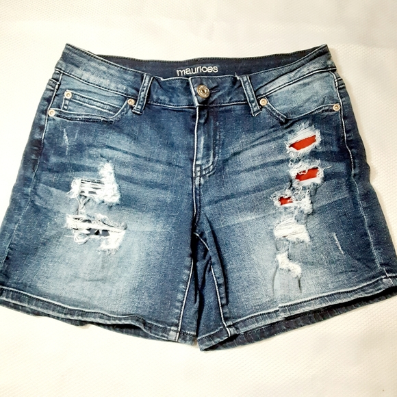 Maurices Pants - Maurices Distressed Blue Jean Denim Shorts 5/6